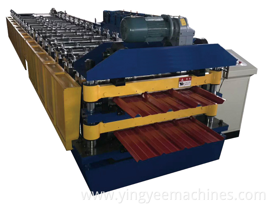 double layer galvanized roofing sheet roll forming machine/cold roll forming machine China manufacturer